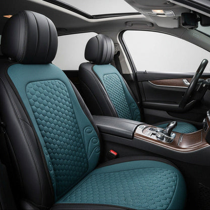 HOUSSE SIEGE AUTO bleu design alvéolaire maintient température corporelle