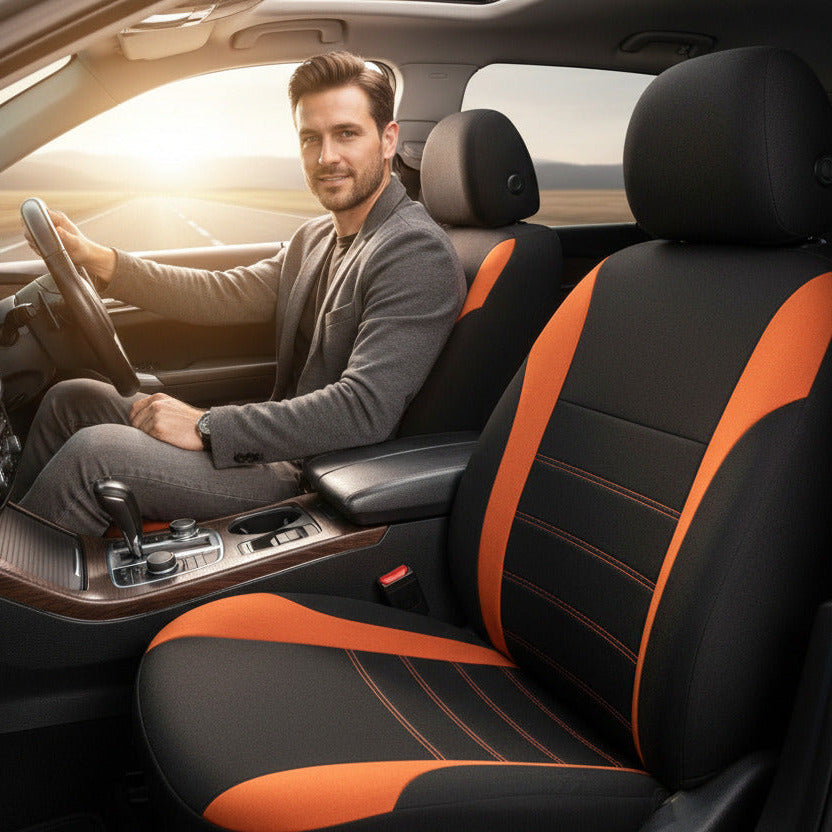 HOUSSE SIEGE AUTO résistant  déchirures homme élégant confortable au volant voiture