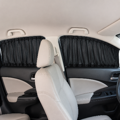 Pare soleil confortable noir réglable pour fenêtre latérale voiture