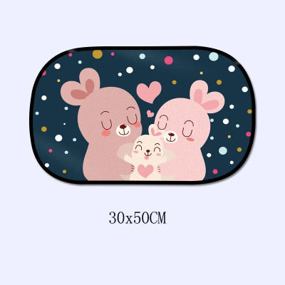 Pare soleil voiture bébé lapin mignon rose moyen
