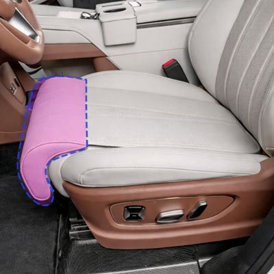 Couvre siege automobile avec coussin de jambe pour confort optimal pendant conduite