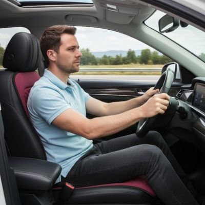 couvre siege avant voiture rembourrée atténuant vibration pendant la conduite 