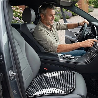 couvre siege pour voiture confortable homme assis au volant de voiture 