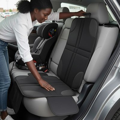 couvre sieges autos femme installant couvre siege arriere voiture 