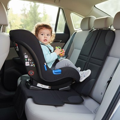 couvre sieges autos tissu durable bebe intallé sur couvre siege arriere voiture 