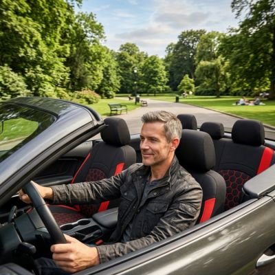 Housse de siege voiture apportant touche sportive homme confortable voiture decapotable 