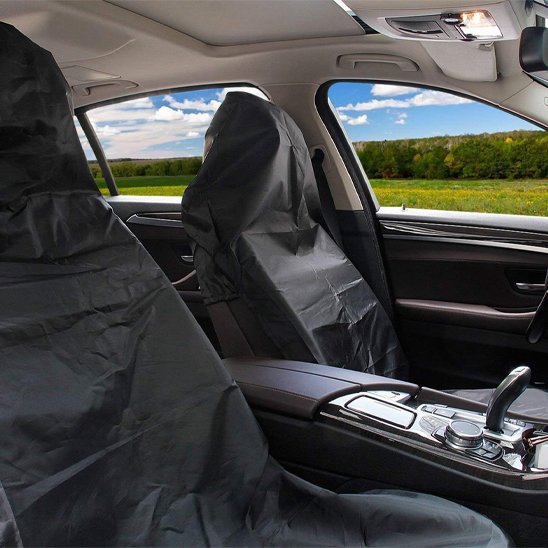 Housse de siège voiture couvre ensemble siège incluant dossier assise appui-tête