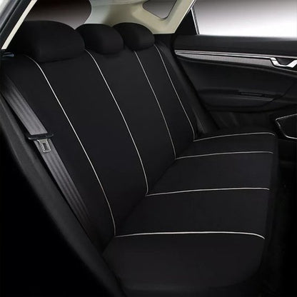 housse de voiture siege arriere noir gris surpiqûres contrastées bon aspect visuel