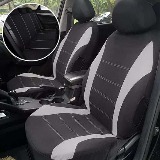 housse de voiture siege avant noir gris matière adaptée toute saison