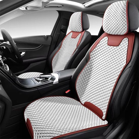Housse pour voiture rouge  blanc ventilation confortable et durable