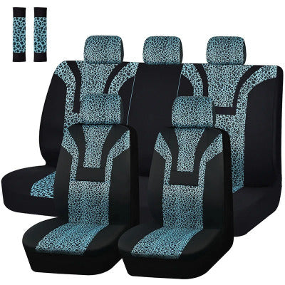 housse de siège de voiture léopard bleu