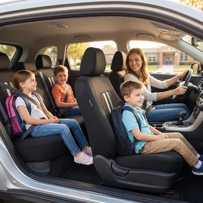 housse pour siege voiture femme confortable au volant voiture avec enfant pour école
