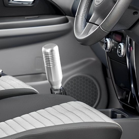 Pommeau de levier de vitesse argent en alliage aluminium de haute qualité pour voiture 