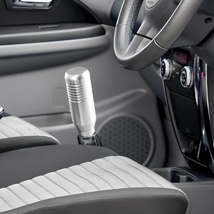 Pommeau de levier de vitesse argent en alliage aluminium de haute qualité pour voiture 
