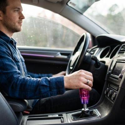 Pommeau de vitesse avec liquide interne teinté homme confortable volant voiture 