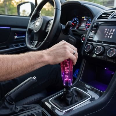 Pommeau de vitesse bulle cristal qui améleore apparence intérieure voiture 