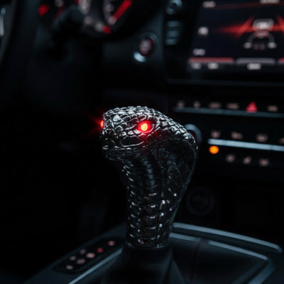 Pommeau de vitesse cobra yeux LED rouge 