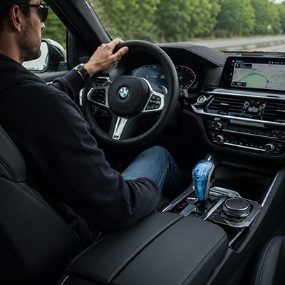 Pommeau de vitesse design épuré élégant 