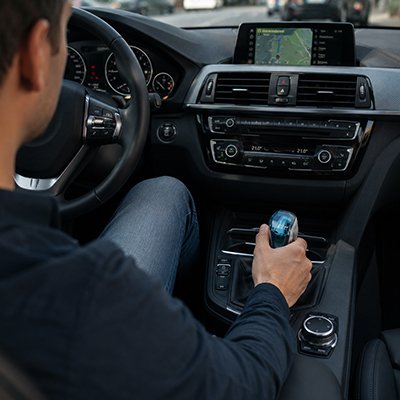 Pommeau de vitesse hamonisé babitacle voiture led active au contact de la main 