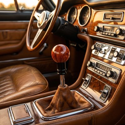 Pommeau de vitesse offrant texture chaleureuse et aspect haut de gamme voiture 