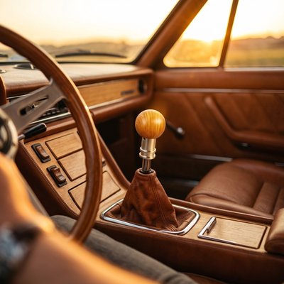 Pommeau de vitesse rehausse instantanément élégance habitacle voiture 