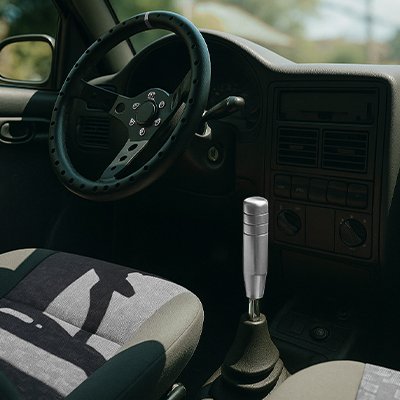 pommeaux levier de vitesse argent design à la mode aluminium véritable haute qualité