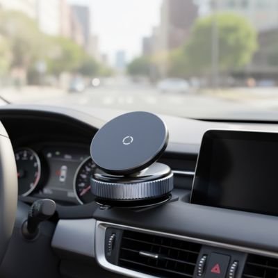 support magnetique telephone voiture Positionnement permettant recharge et utilisation boutons