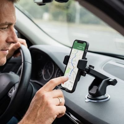 support voiture pour telephone ergonomique consultation facile gps pendant la conduite