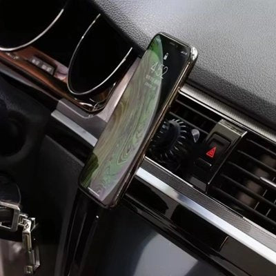 support voiture pour telephone universelle installation facile sur grille aération voiture 
